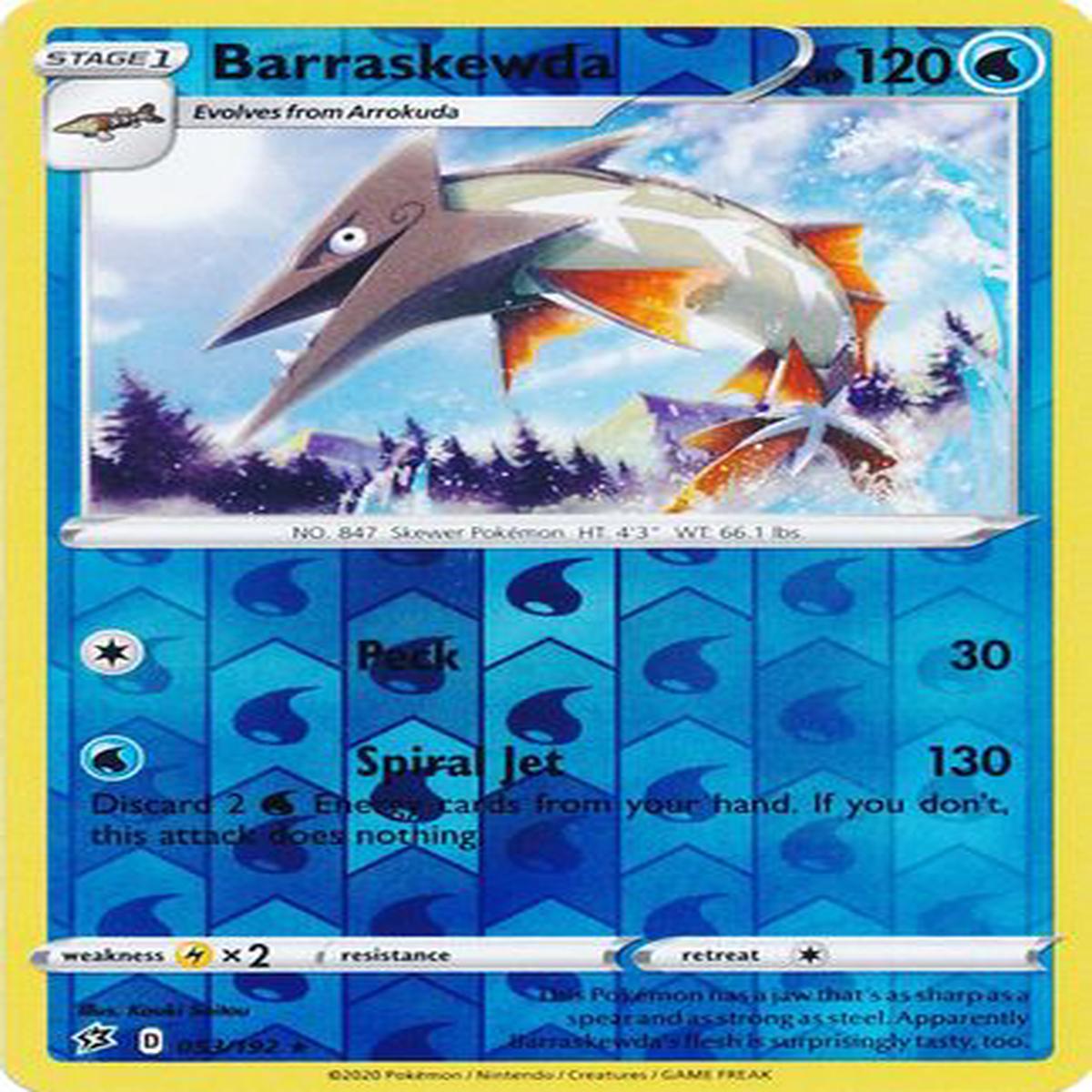 Barraskewda 053/192 - Reverse Holo
