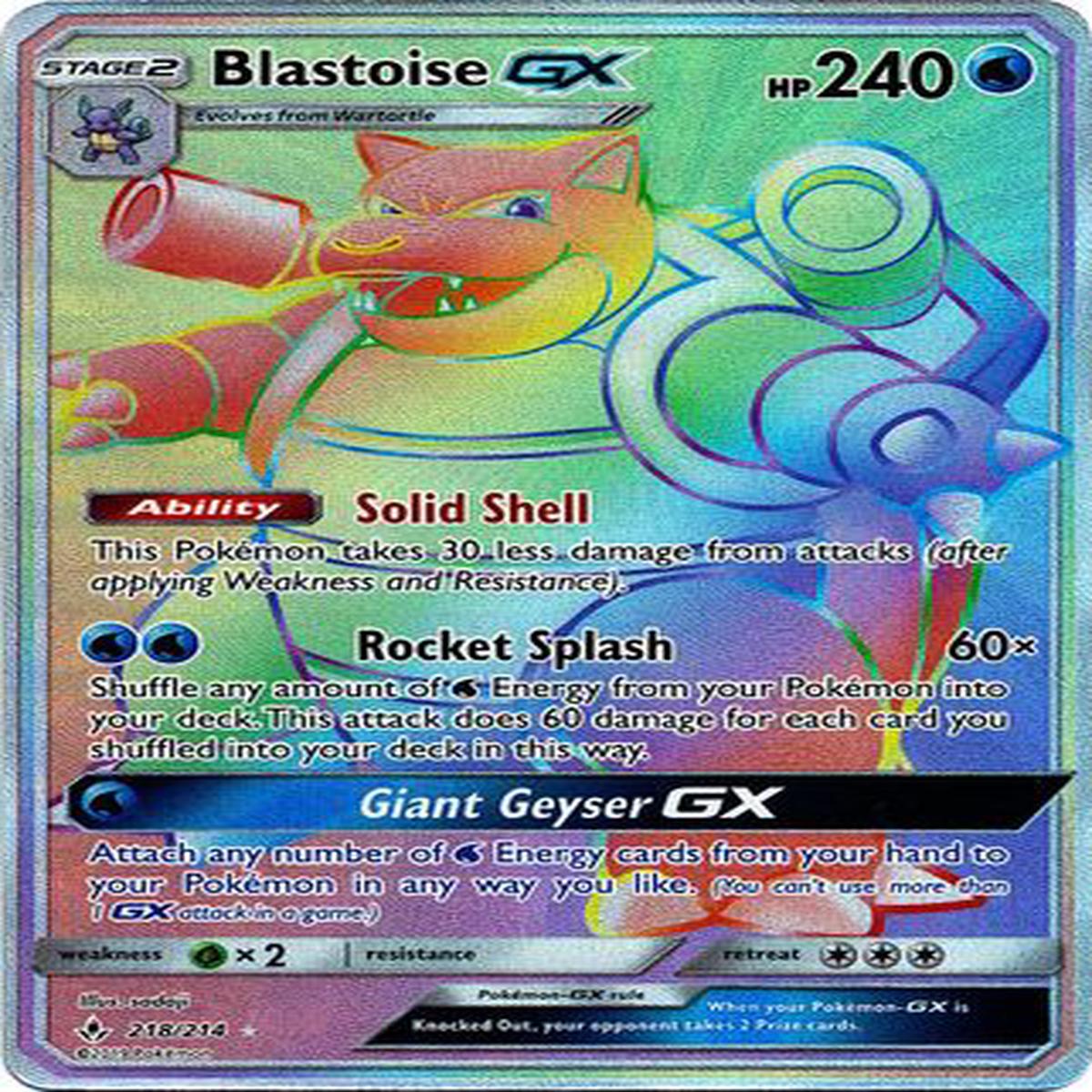 Blastoise GX 218/214