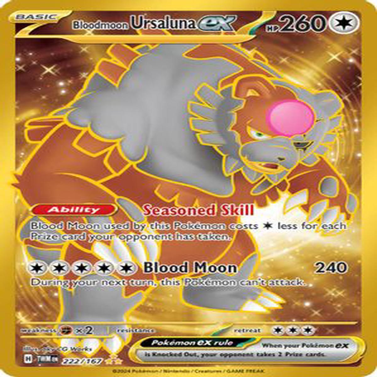 Bloodmoon Ursaluna ex - 222/167 Hyper Rare (ESPAOL)