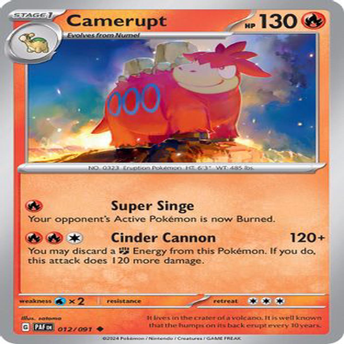 Camerupt 012/091 - Uncommon