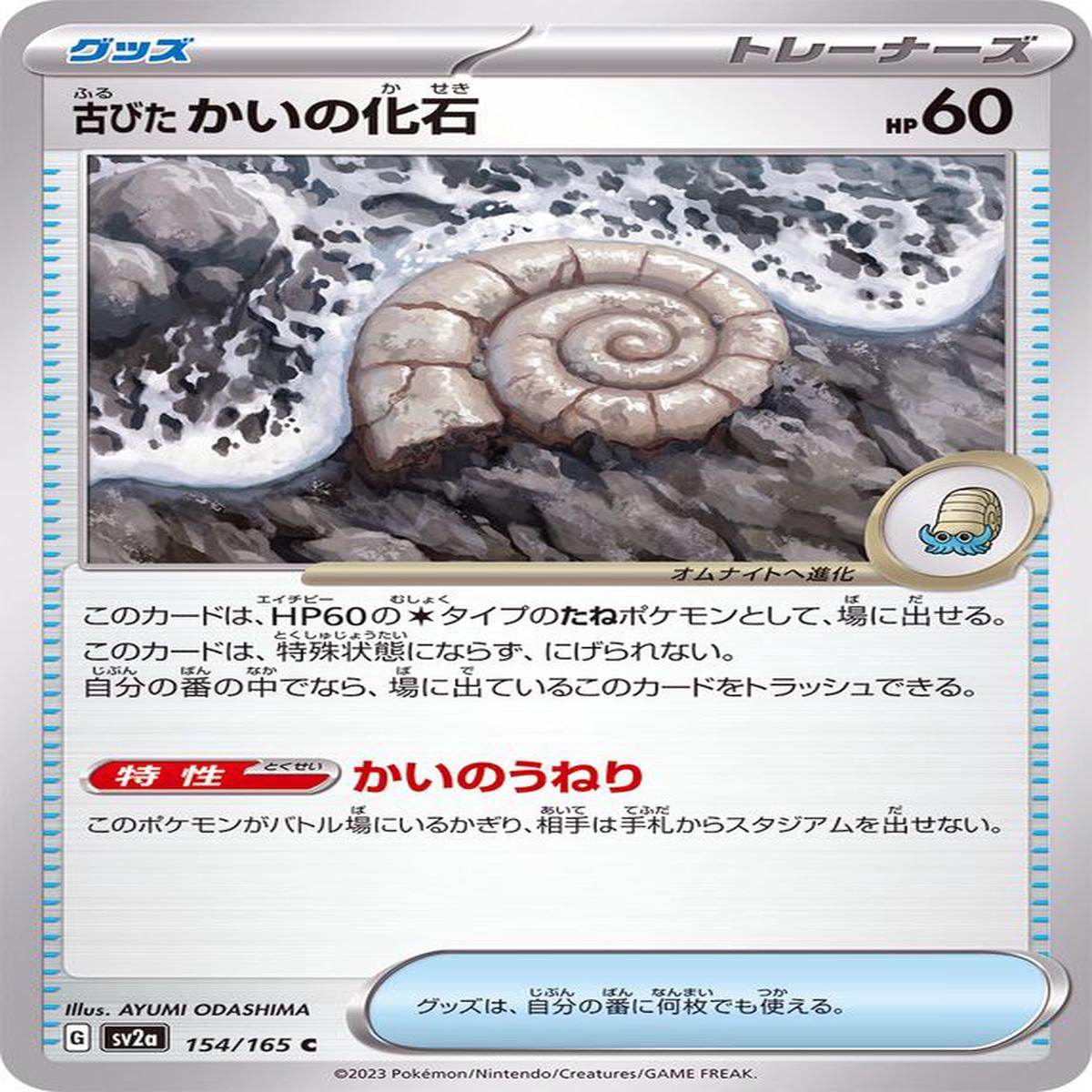 Antique Helix Fossil 154/165 - Japons