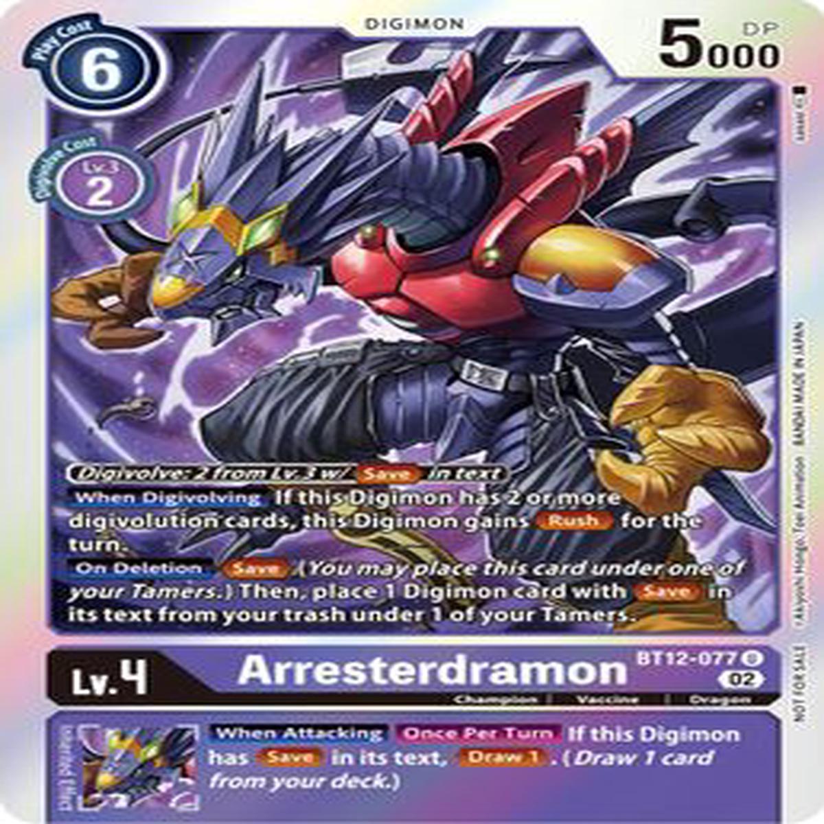 Arresterdramon (Box Topper) BT12-077 U