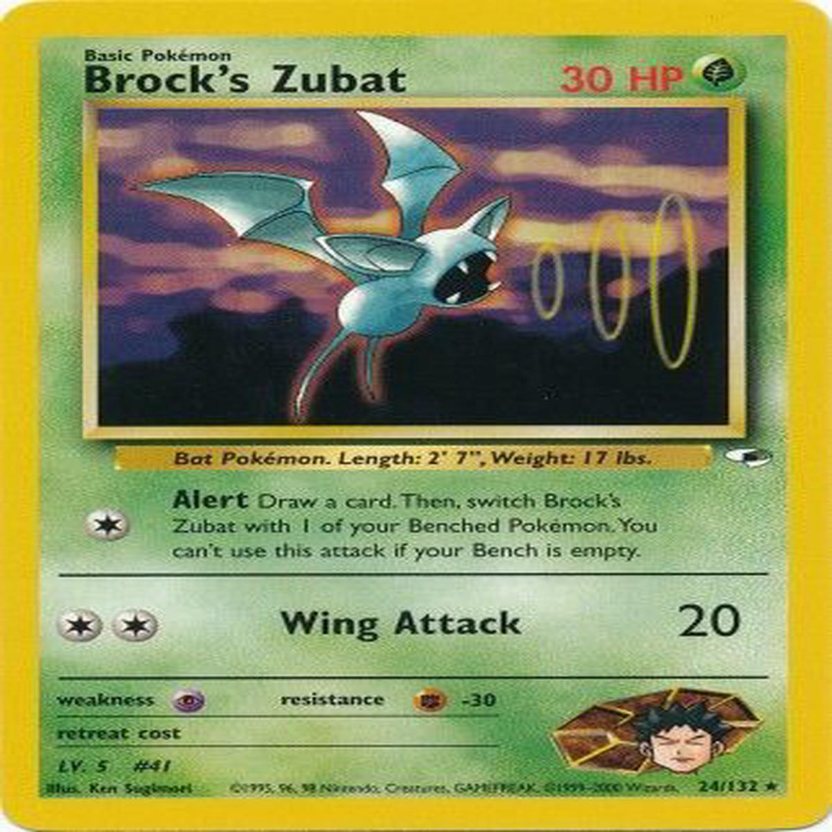 Brock's Zubat 24/132 - NEAR MINT