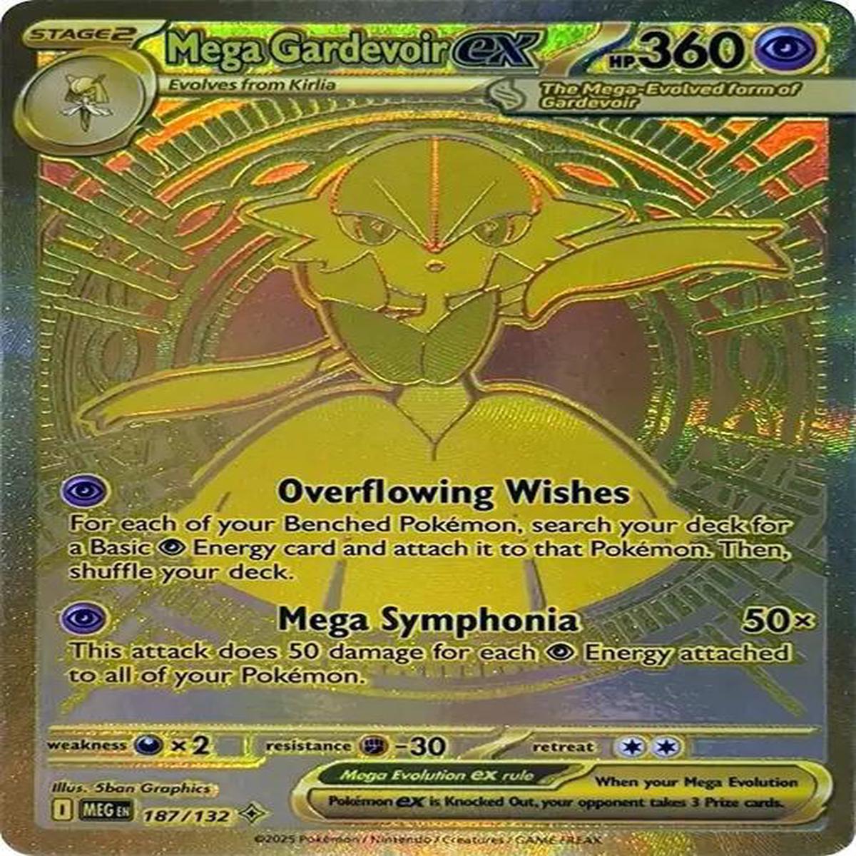(Espaol) Mega Gardevoir ex 187/132 - Mega Hyper Rare