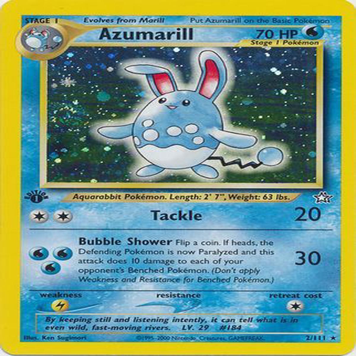 Azumarill 2/111 - 1st Edition - Played