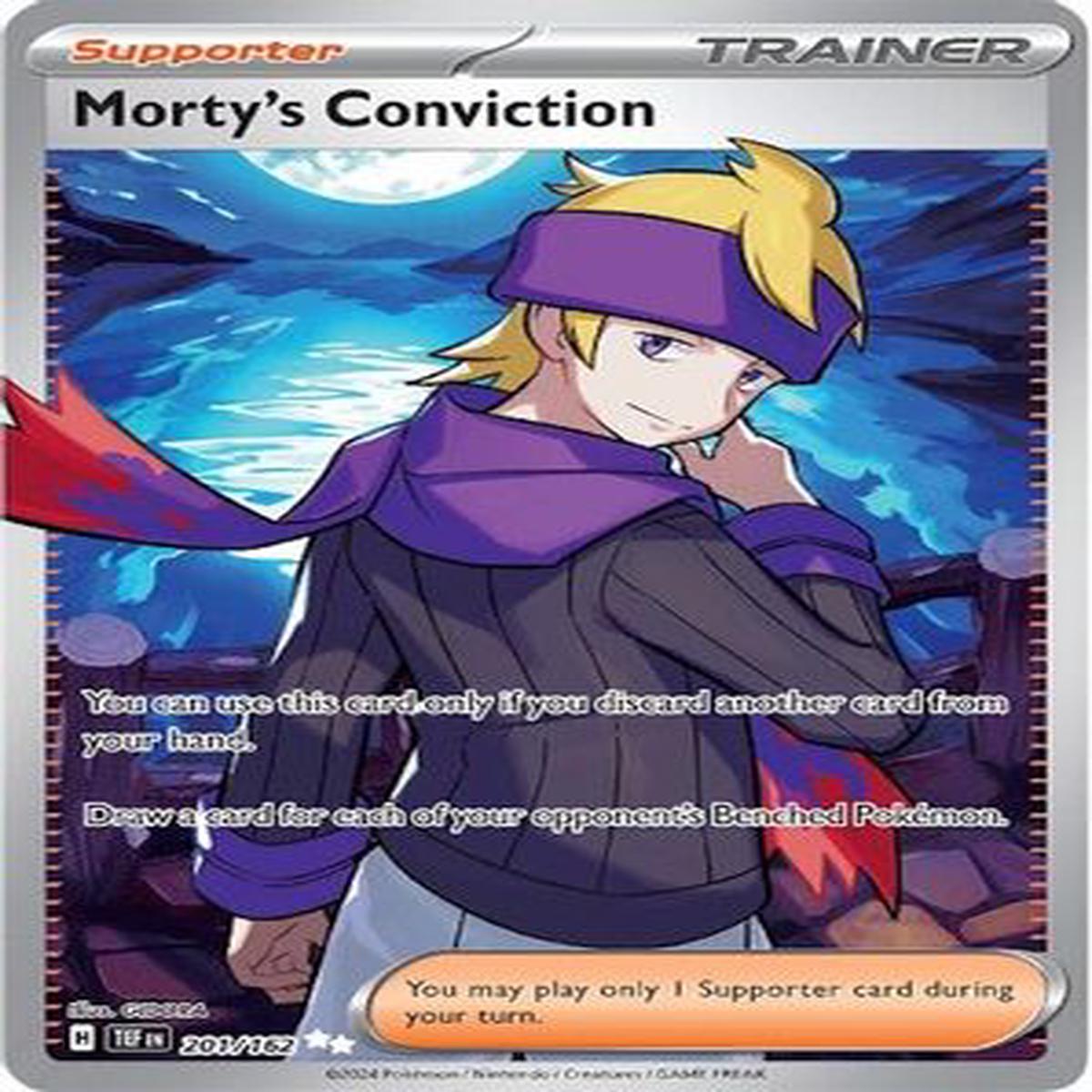 Morty's Conviction 201/162 - Ultra Rare