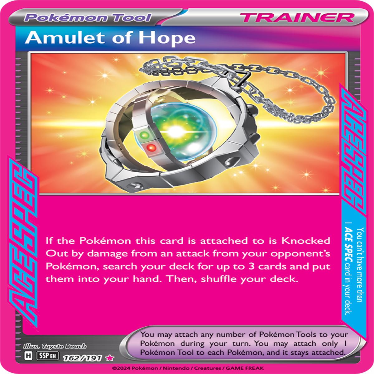 Amulet of Hope 162/191 - ACE SPEC Rare