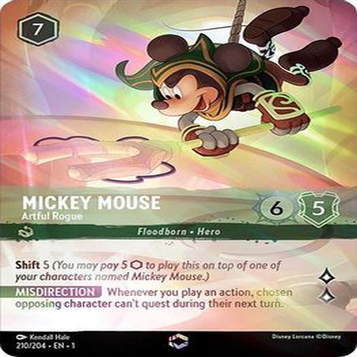 Mickey Mouse - Artful Rogue (Alternate Art) - 210/204 - Enchanted