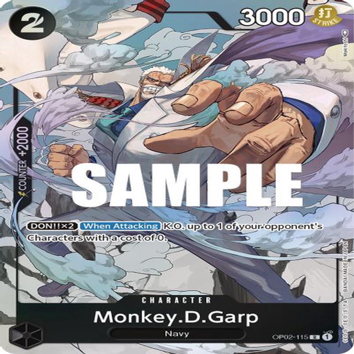 Monkey.D.Garp (Alternate Art) OP02-115 - Rare