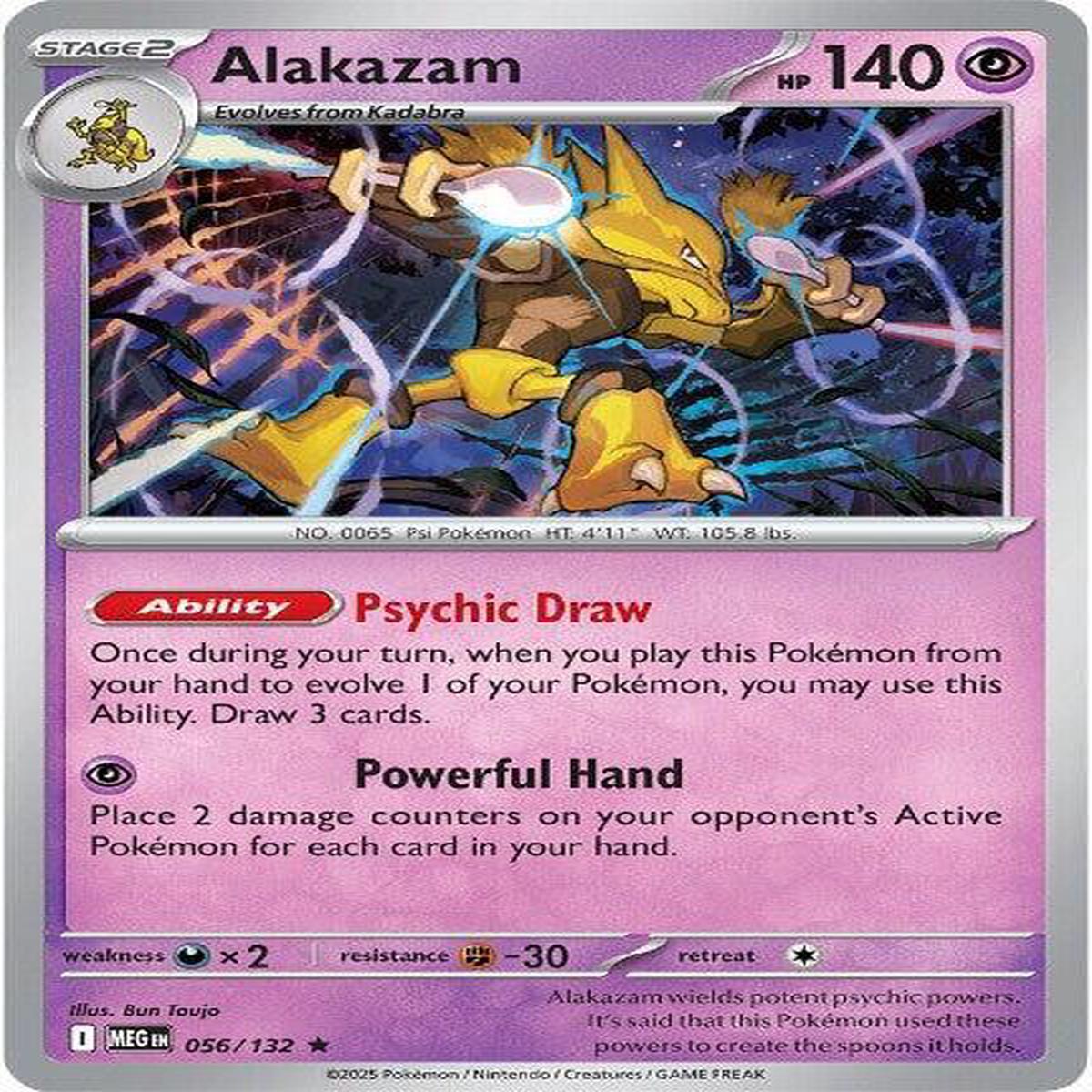 Alakazam 056/132 - Rare - Reverse Holo