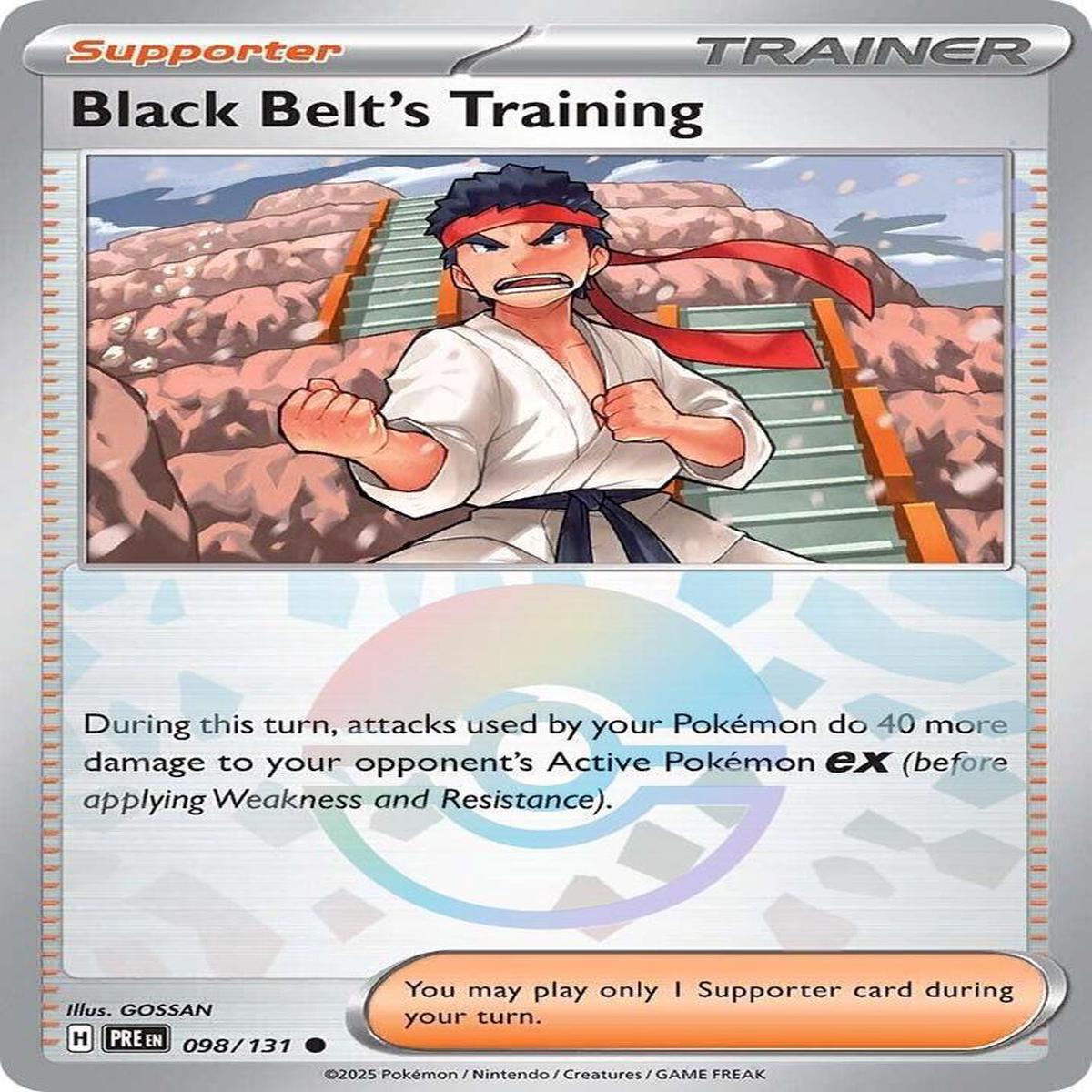 Black Belt's Training 098/131 - Common - Holo (Poke Ball Pattern)
