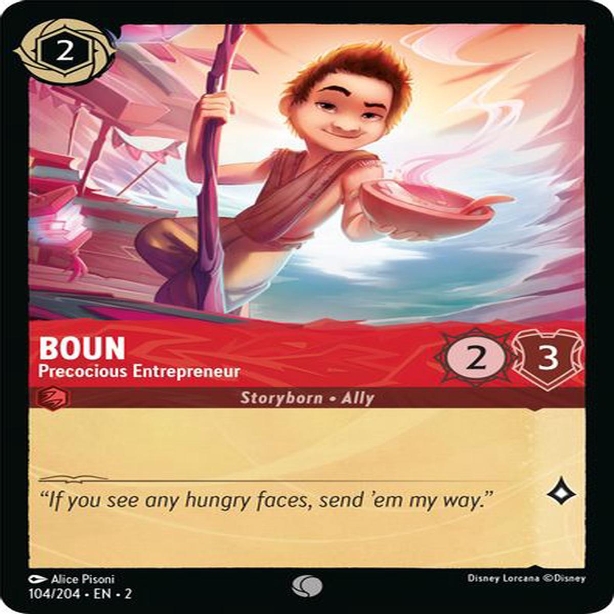 Boun - Precocious Entrepreneur 104/204 - Common - Cold Foil