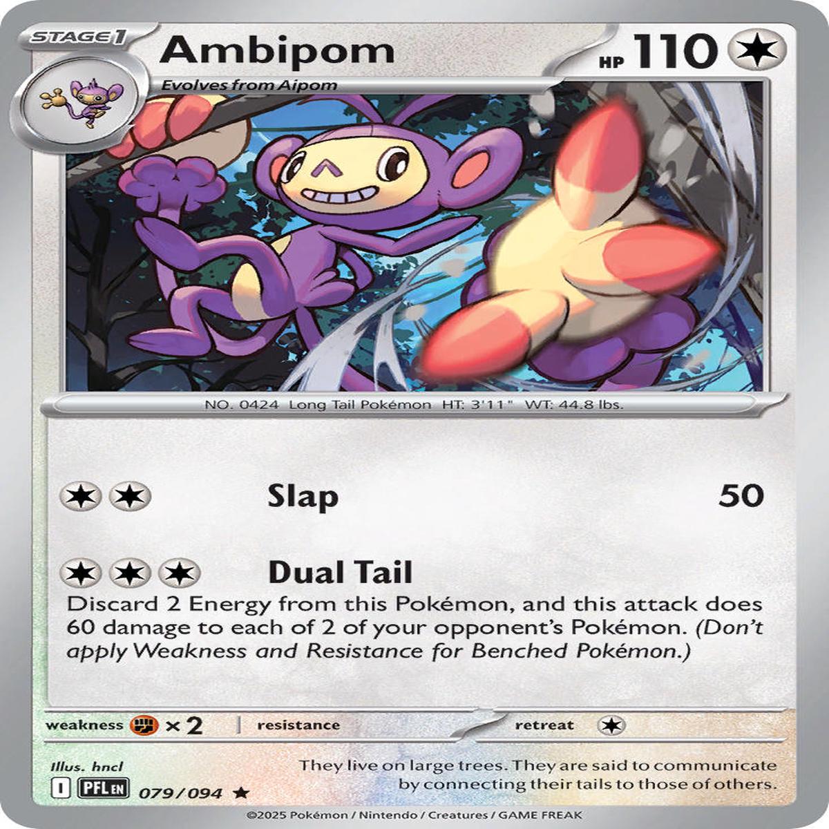 Ambipom 079/094 - Rare - Reverse Holo