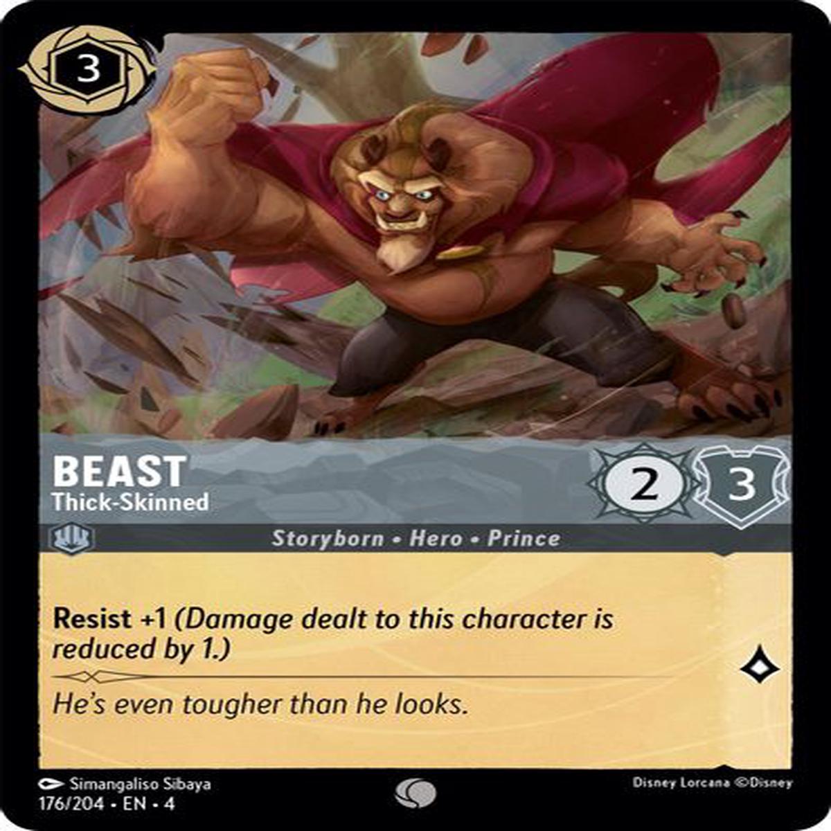 Beast - Thick-Skinned 176/204 - Common - Cold Foil