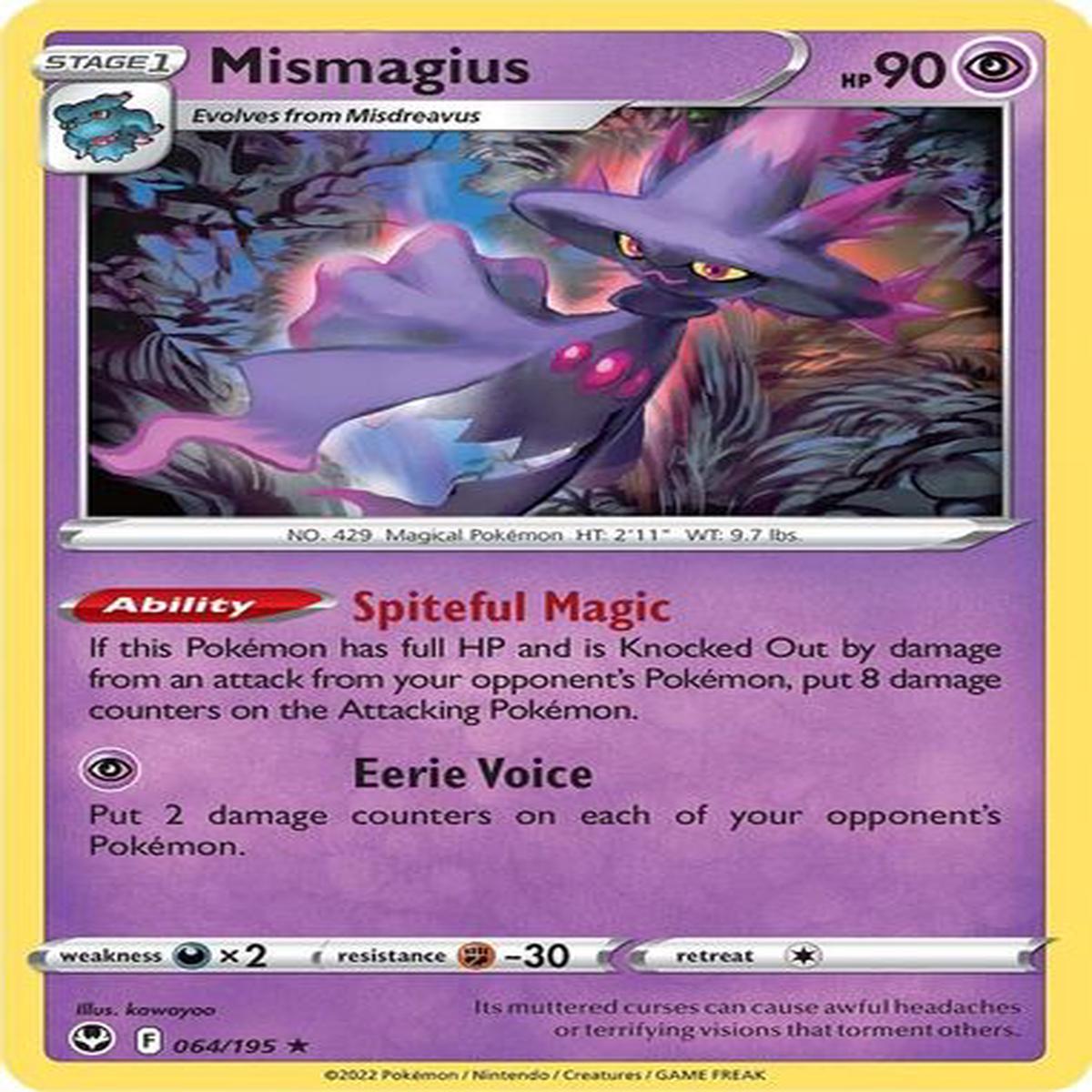 Mismagius - Rare 064/195 Reverse Holo