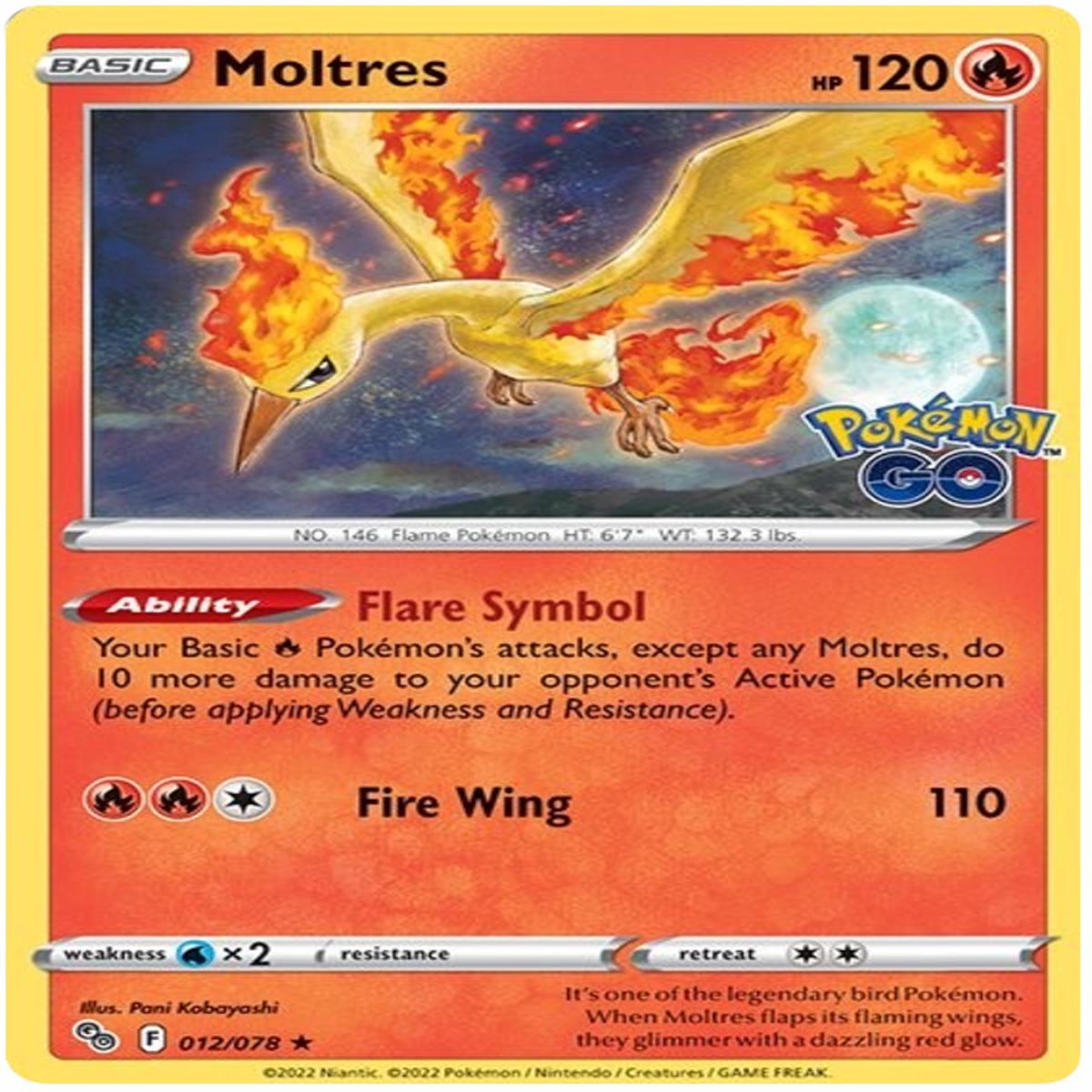 Moltres 012/078 - Holo - Espaol