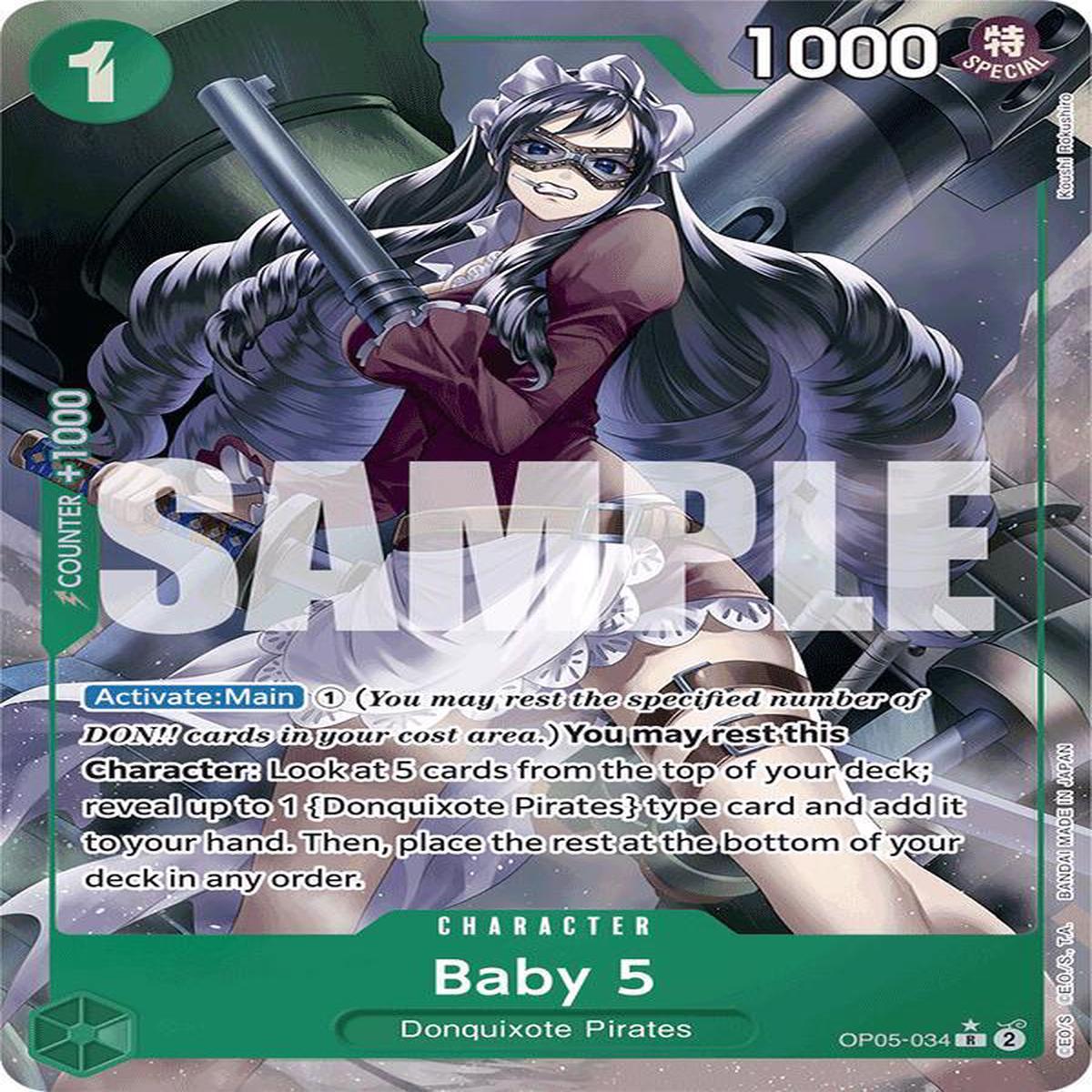 Baby 5 - OP05-034 - Full Art - Rare