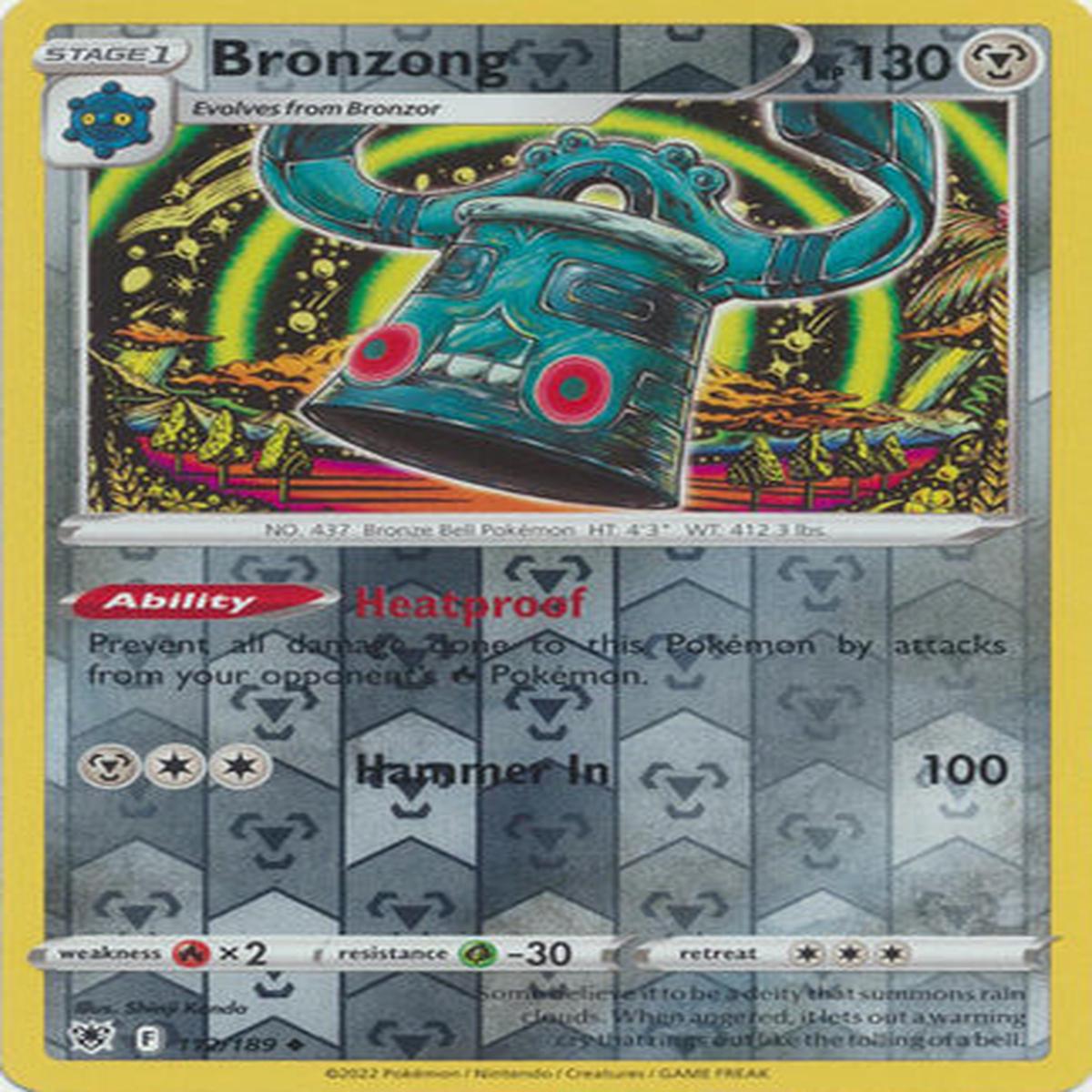 Bronzong 112/189 Reverse Holo