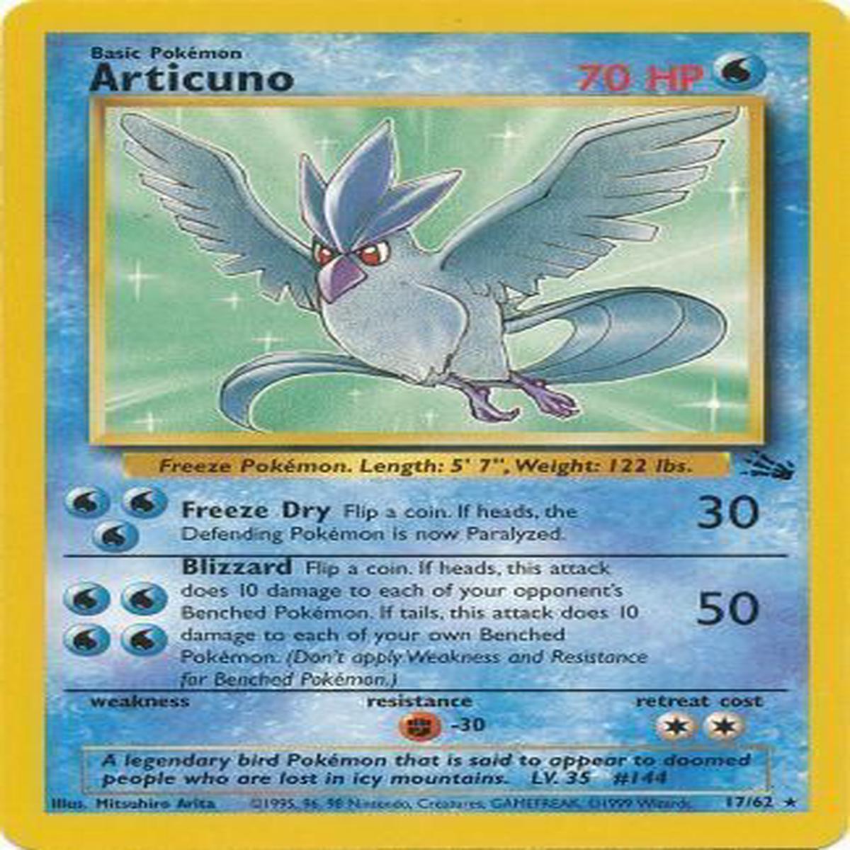 Articuno 17/62 - Near Mint
