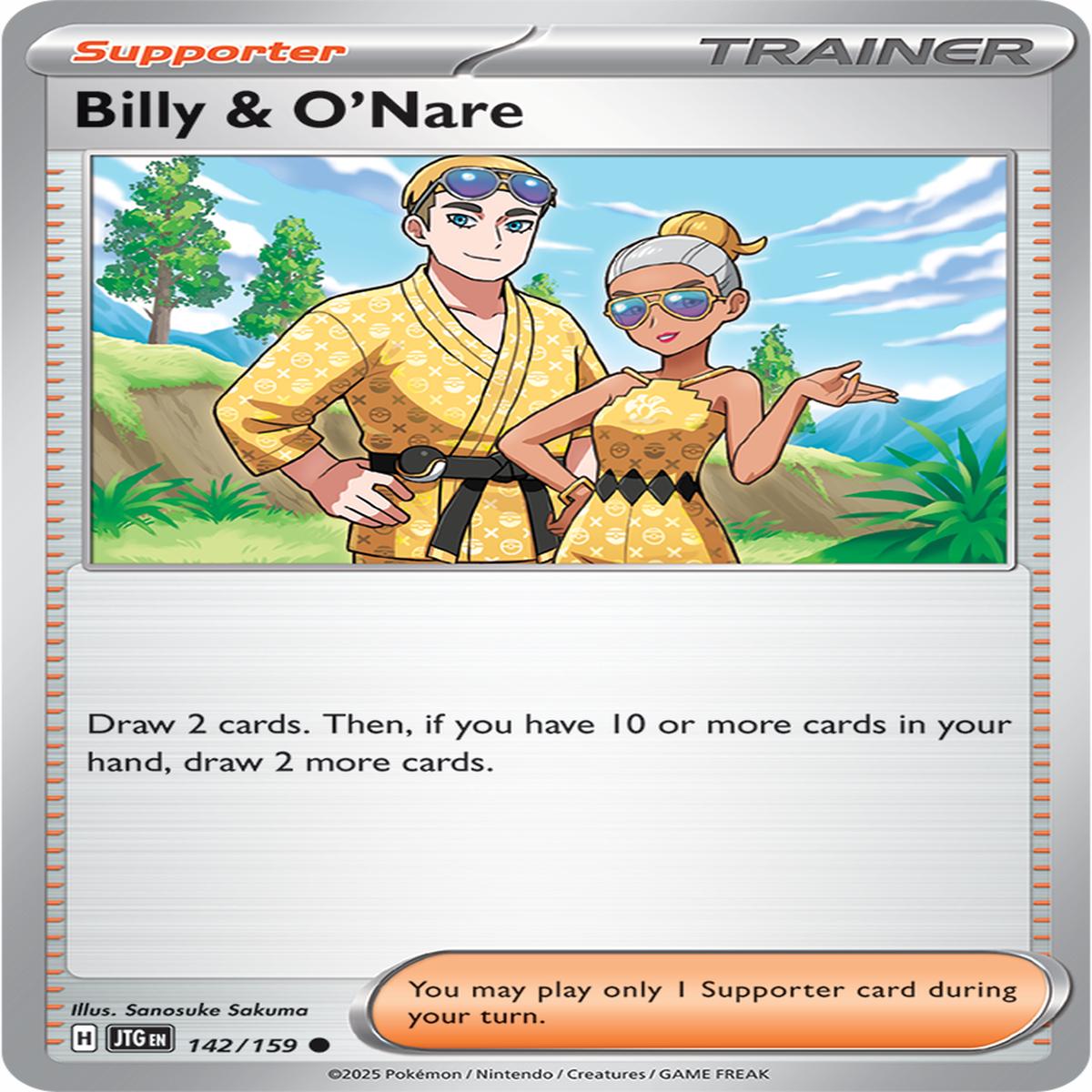 Billy and O'Nare 142/159 - Common