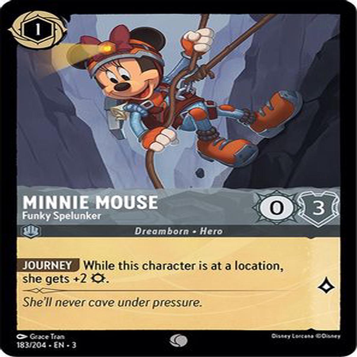 Minnie Mouse - Funky Spelunker 183/204 - Common