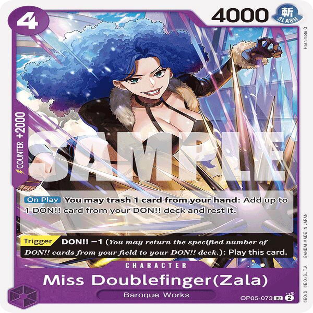Miss Doublefinger(Zala) - OP05-073 - The Best Reprint - Uncommon