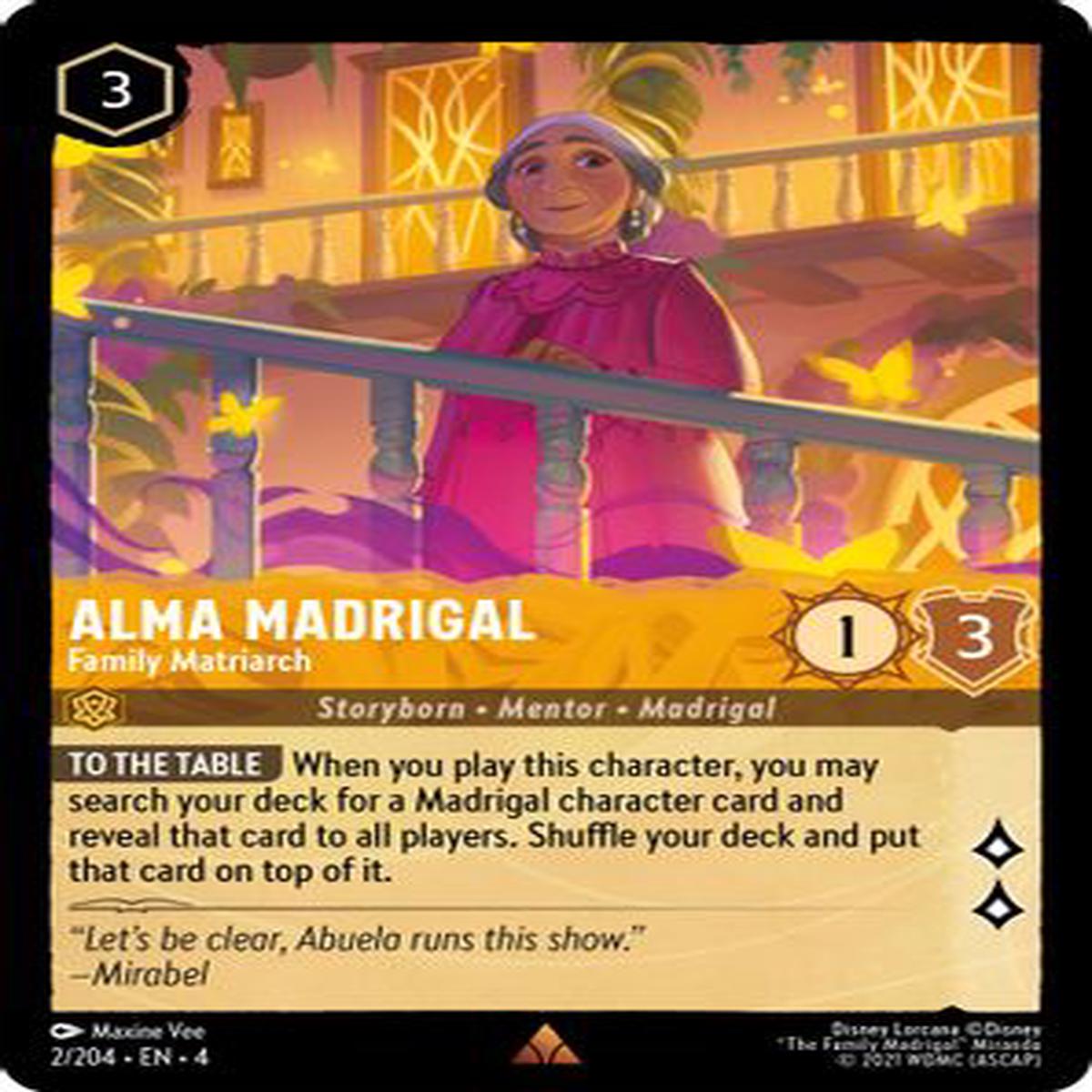 Alma Madrigal - Family Matriarch 2/204 - Rare