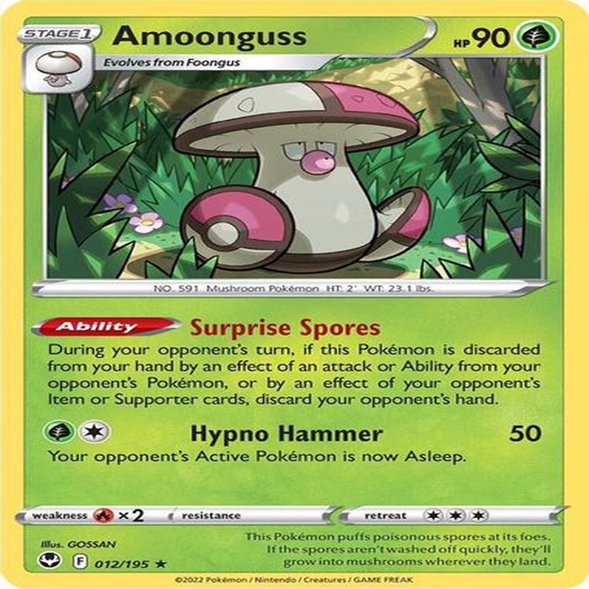 Amoonguss - Rare 012/195 Reverse Holo