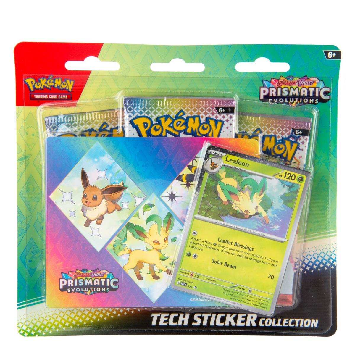 Pokemon TCG: Scarlet and Violet 8.5 Prismatic Evolutions Tech Sticker Collection (Leafon)