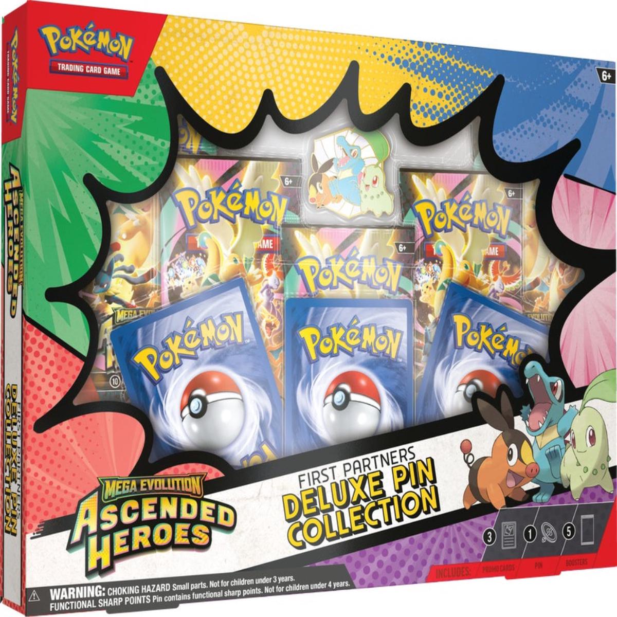 Pokmon TCG: Mega Evolutions 2.5 Ascended Heroes First Partners Deluxe Pin Collection