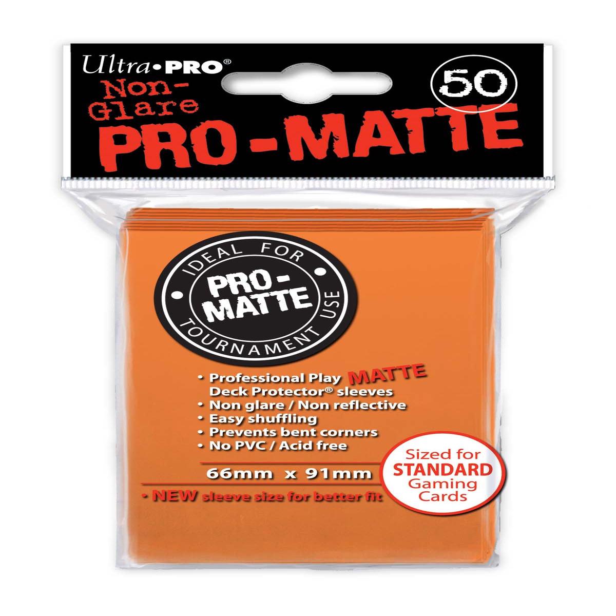 Ultra PRO - Pro-Matte Orange Deck Protectors - 50 Sleeves - Default Title