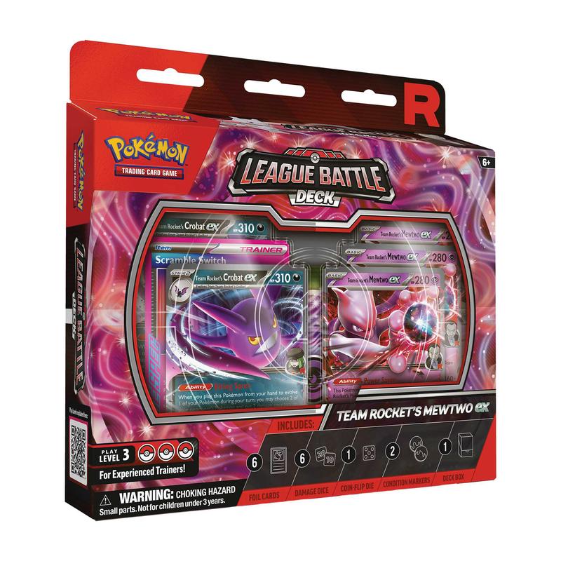 Pokmon TCG: Team Rocket's Mewtwo ex League Battle Decks - Case of 6