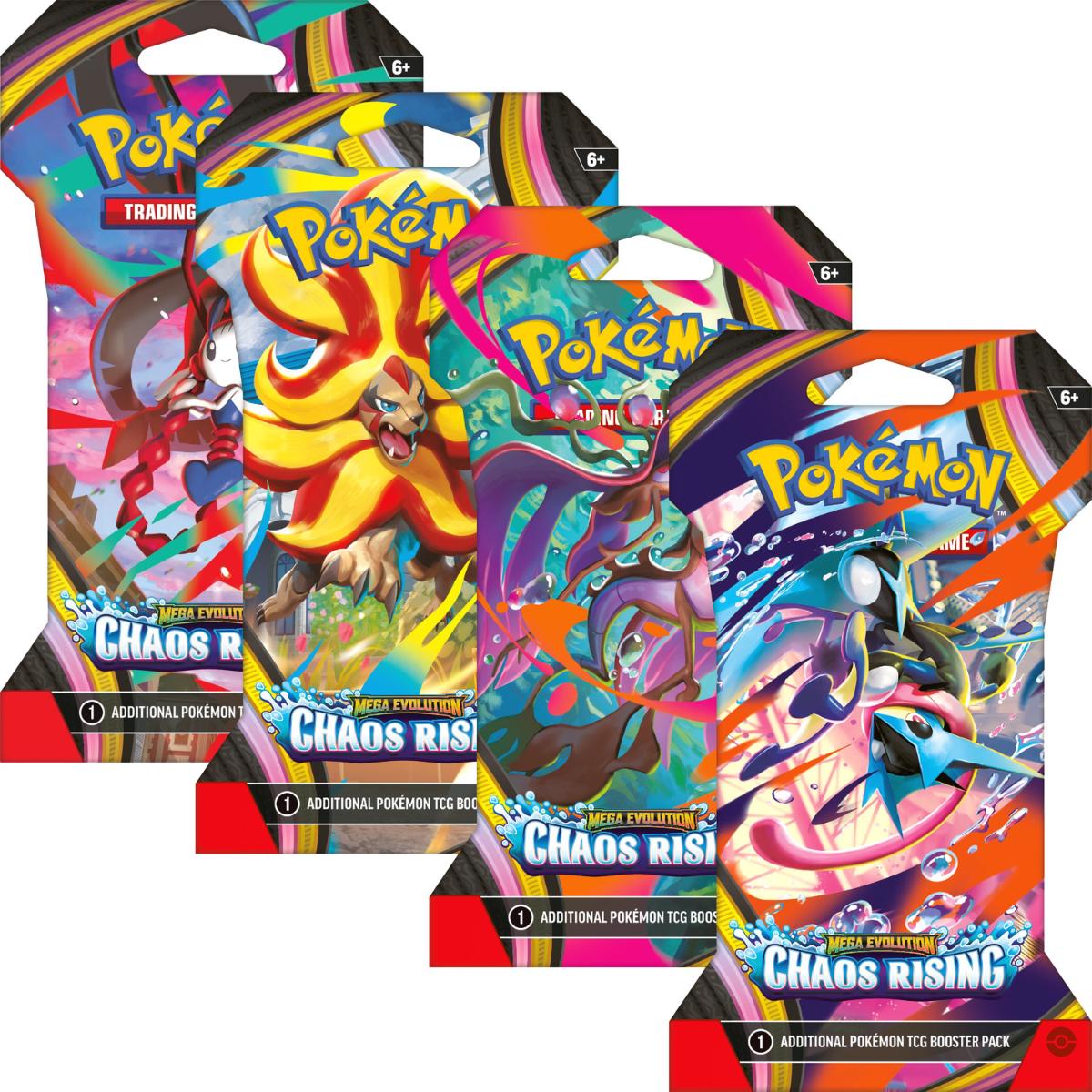 Pokmon TCG: Mega Evolutions 4 Chaos Rising Sleeved Booster Pack