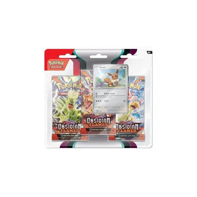 Pokemon TCG Scarlet & Violet Obsidian Flames 3pk Eevee (2 options)