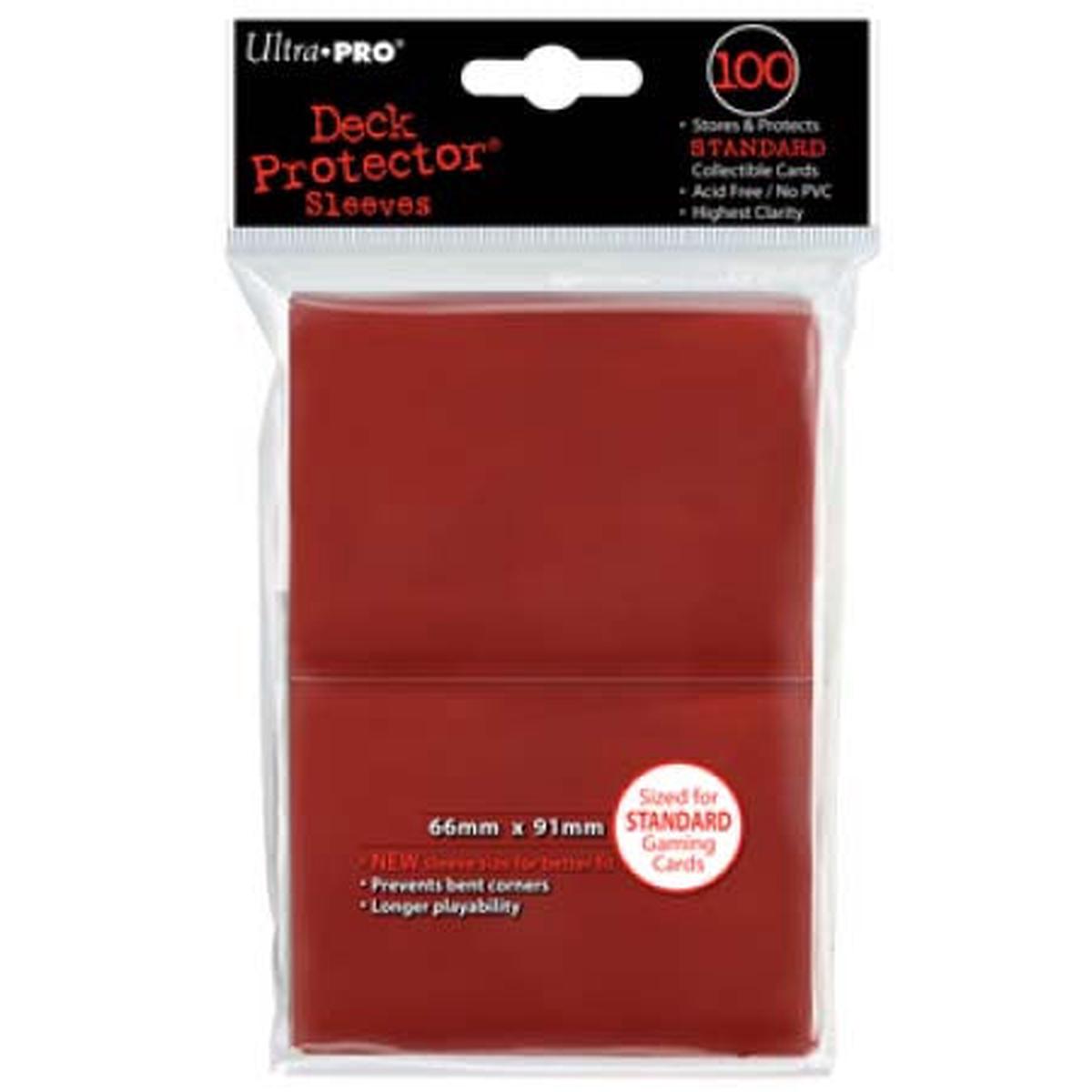 Ultra PRO - Solid Red Deck Protectors - 100 Sleeves - Default Title