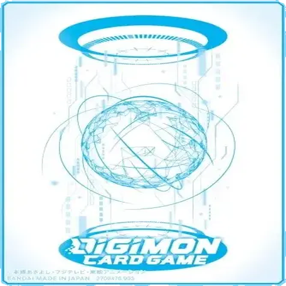 Bandai - Digimon Card Game Official Sleeves - Digimon 3rd Anniversary - Digi-Egg White and Blue 60CT