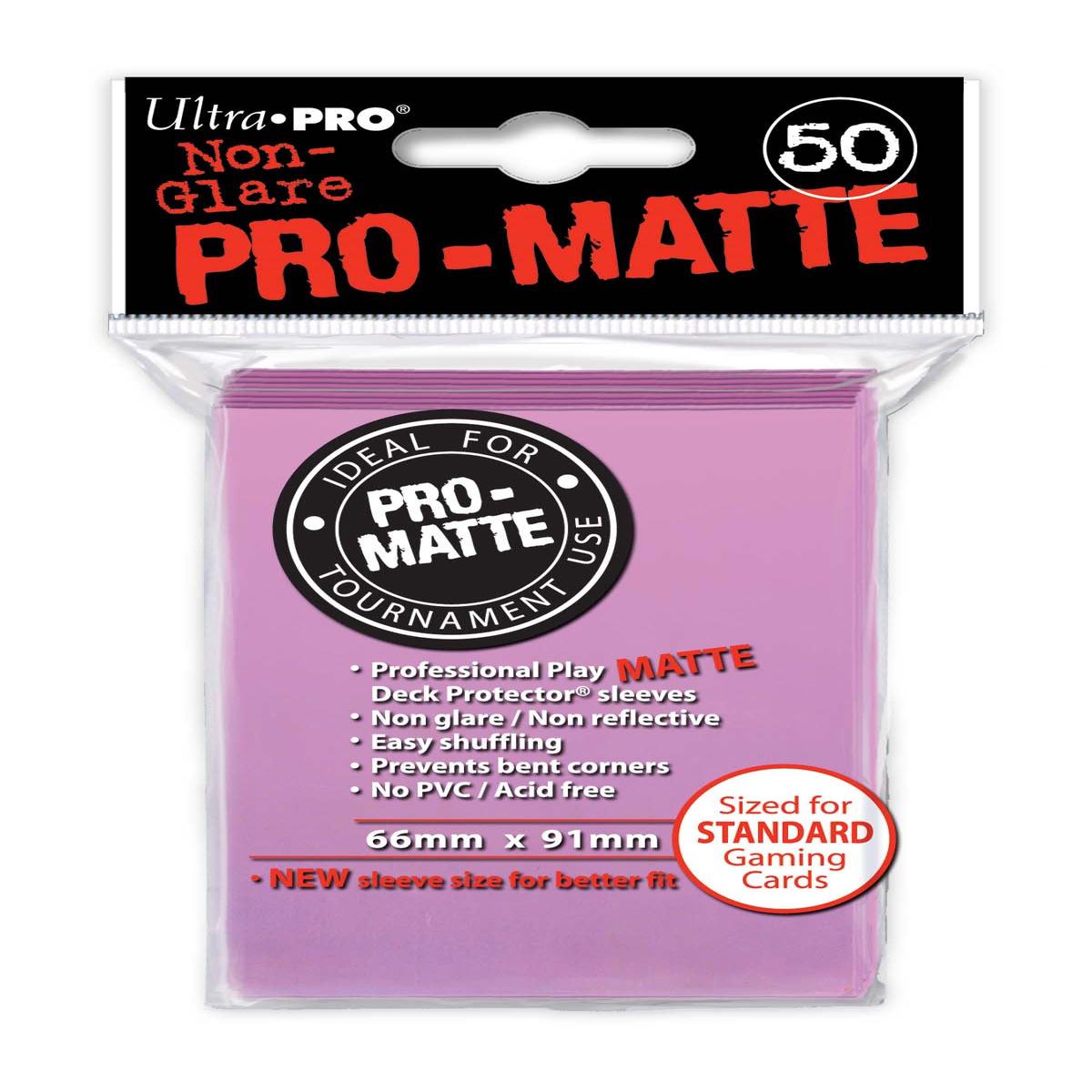 Ultra PRO - Pro-Matte Pink Deck Protectors - 50 Sleeves - Default Title