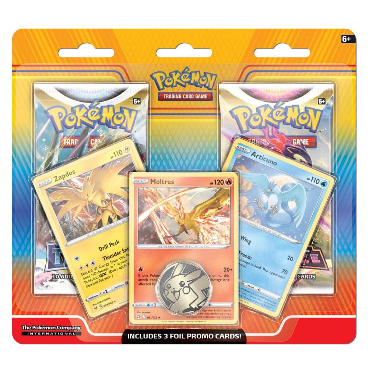 POKEMON TCG Enhanced 2 Pack Blister (Articuno, Zapdos, Moltres)