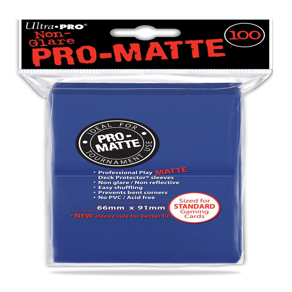 Ultra PRO - Pro-Matte Blue Deck Protectors - 100 Sleeves - Default Title