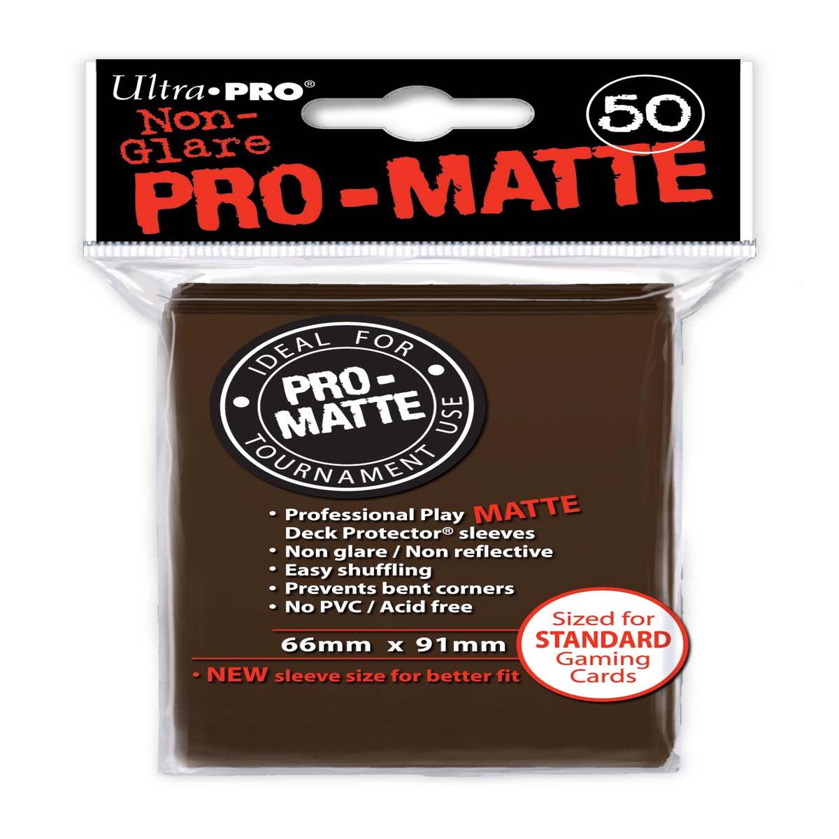 Ultra PRO - Pro-Matte Brown Deck Protectors - 50 Sleeves - Default Title
