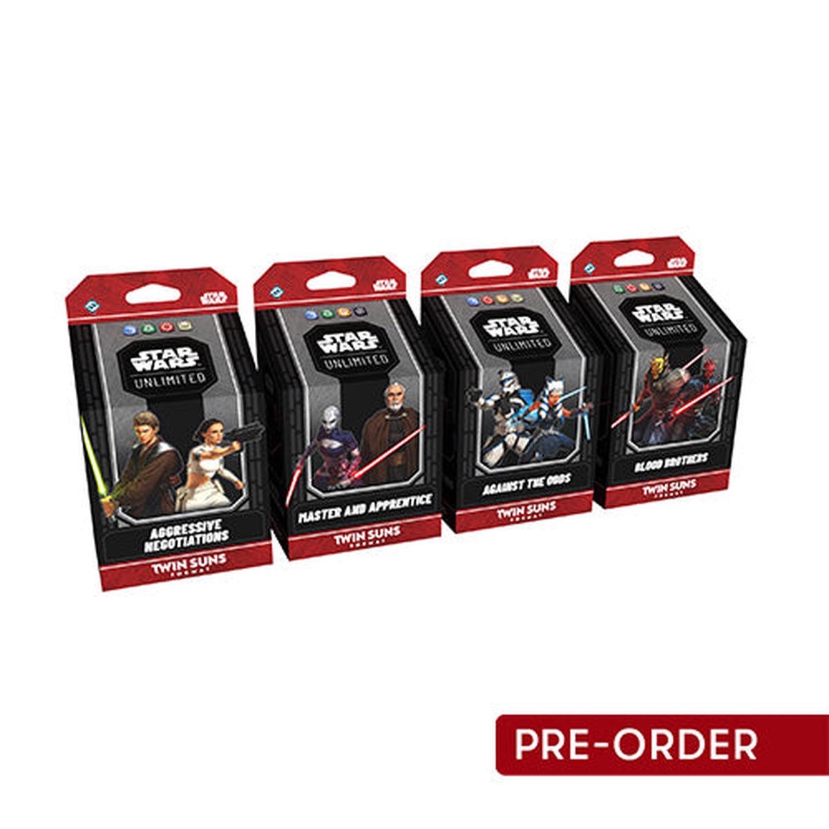 Star Wars Unlimited Twin Suns Deck (Set of 4)