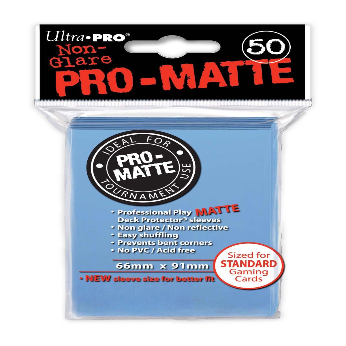 Ultra PRO - Pro-Matte Light Blue Deck Protectors - 50 Sleeves - Default Title