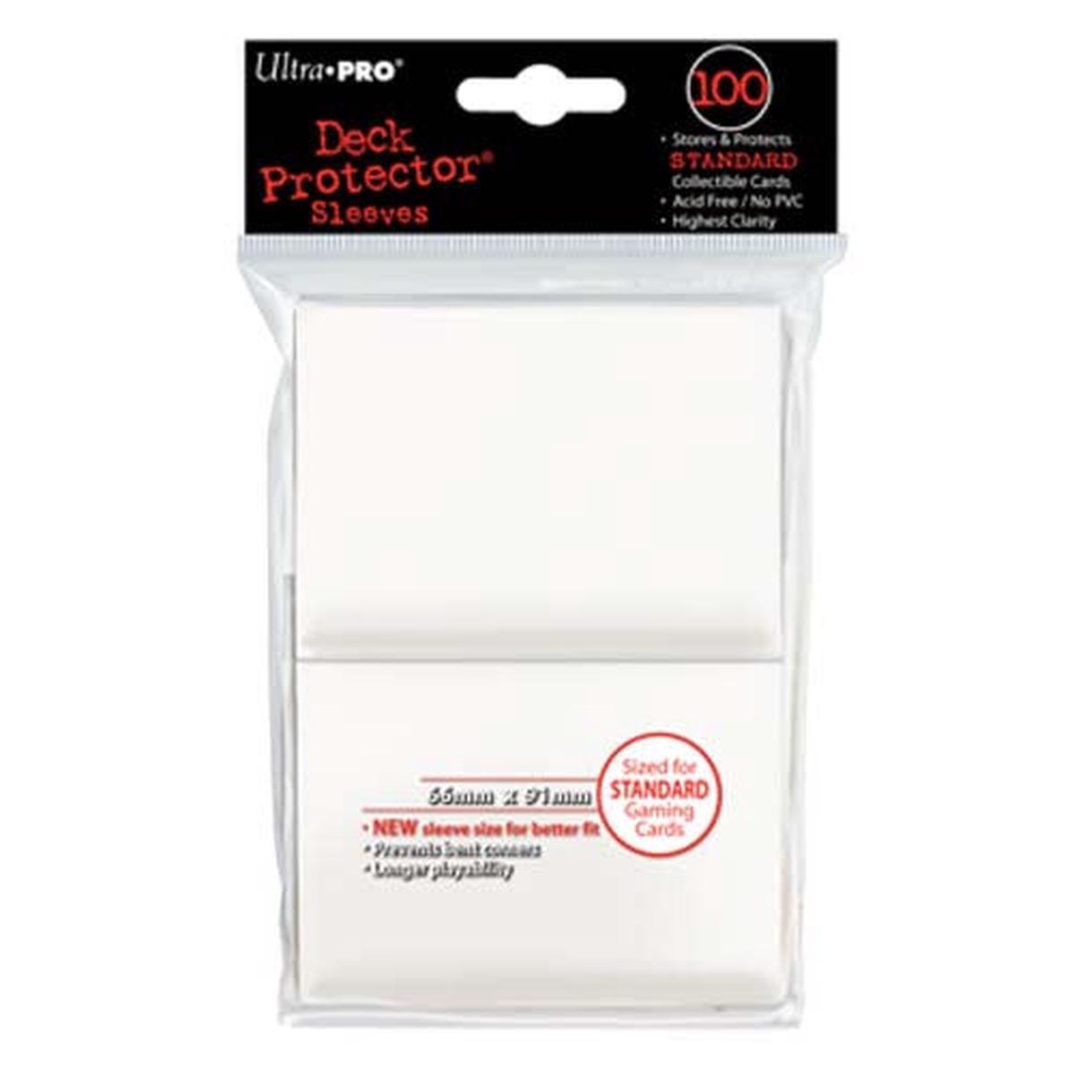 Ultra PRO - Solid White Deck Protectors - 100 Sleeves - Default Title