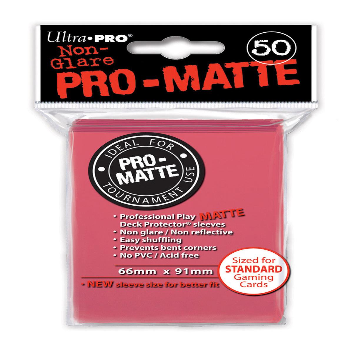 Ultra PRO - Pro-Matte Fuchsia Deck Protectors - 50 Sleeves - Default Title