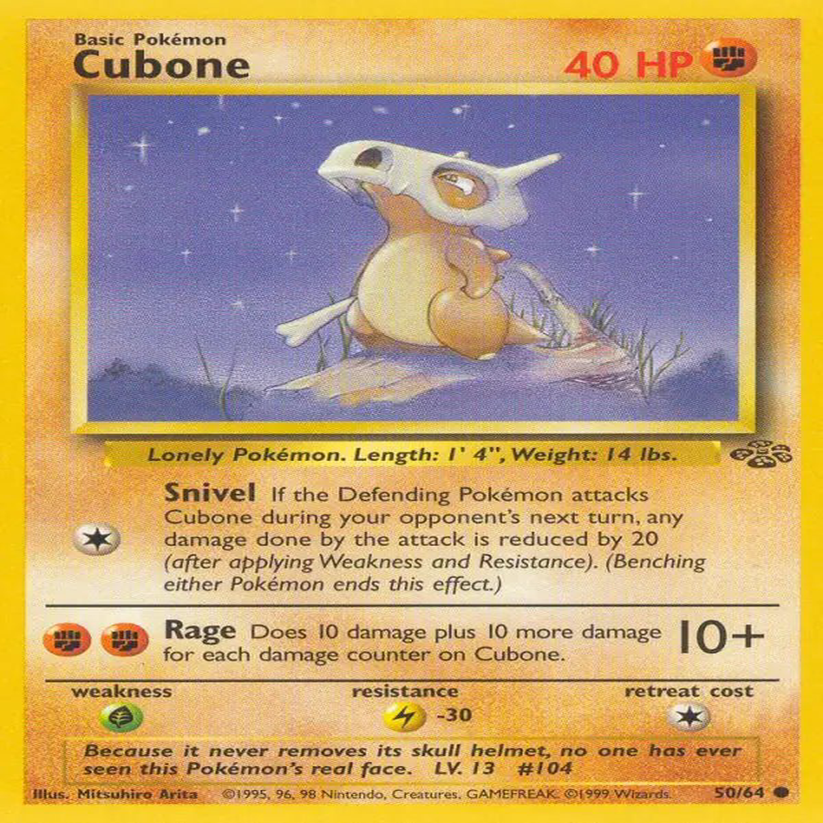 (50/64) Cubone - Jungle