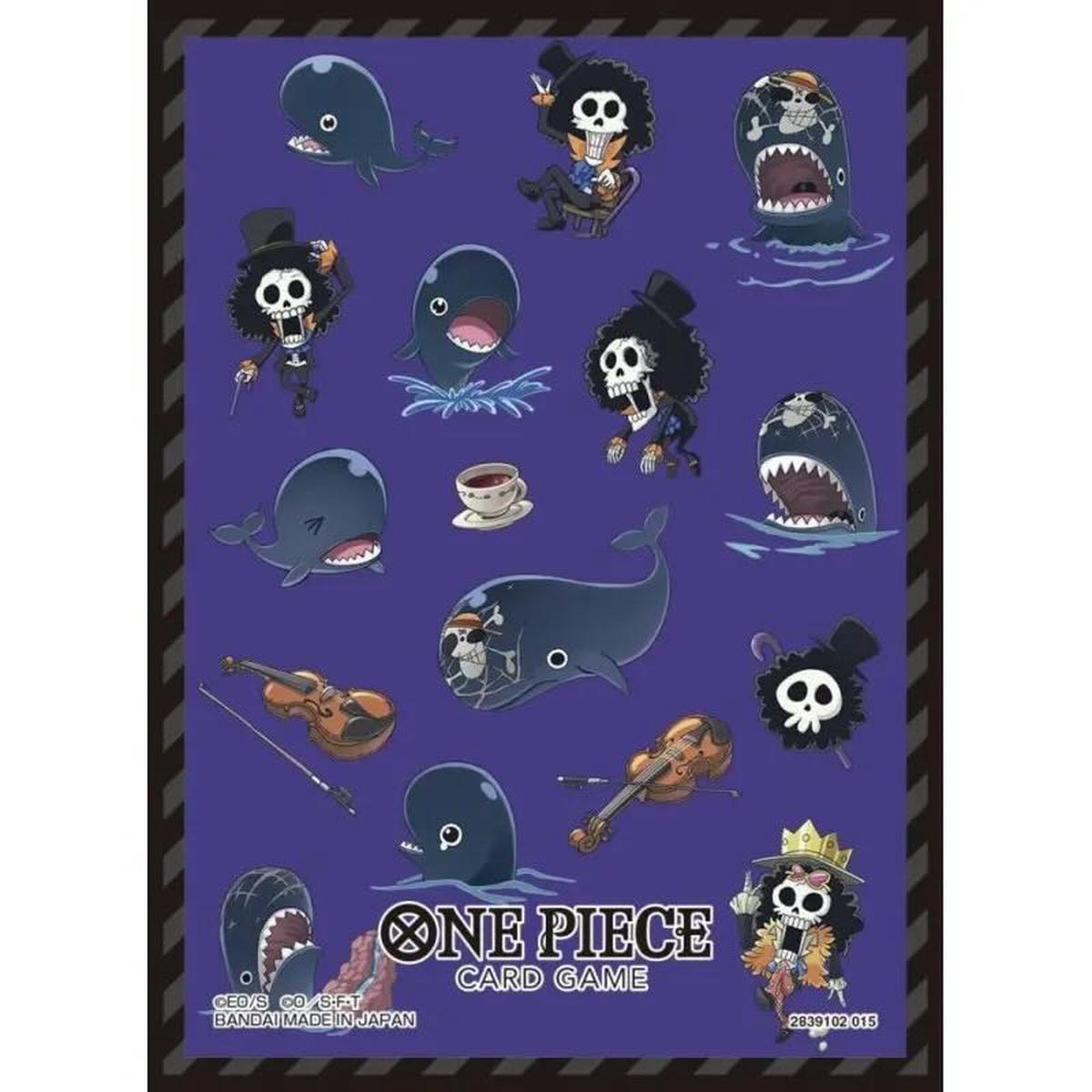Bandai - One Piece Card Game - Official Card Sleeve - Brook and Laboon 70CT