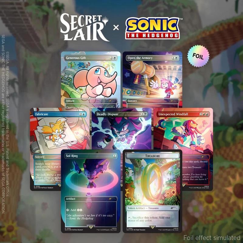 Secret Lair x Sonic Chasing Adventure - Foil
