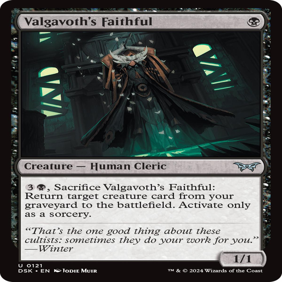 (0121) Valgavoth's Faithful - Duskmourn: House of Horror