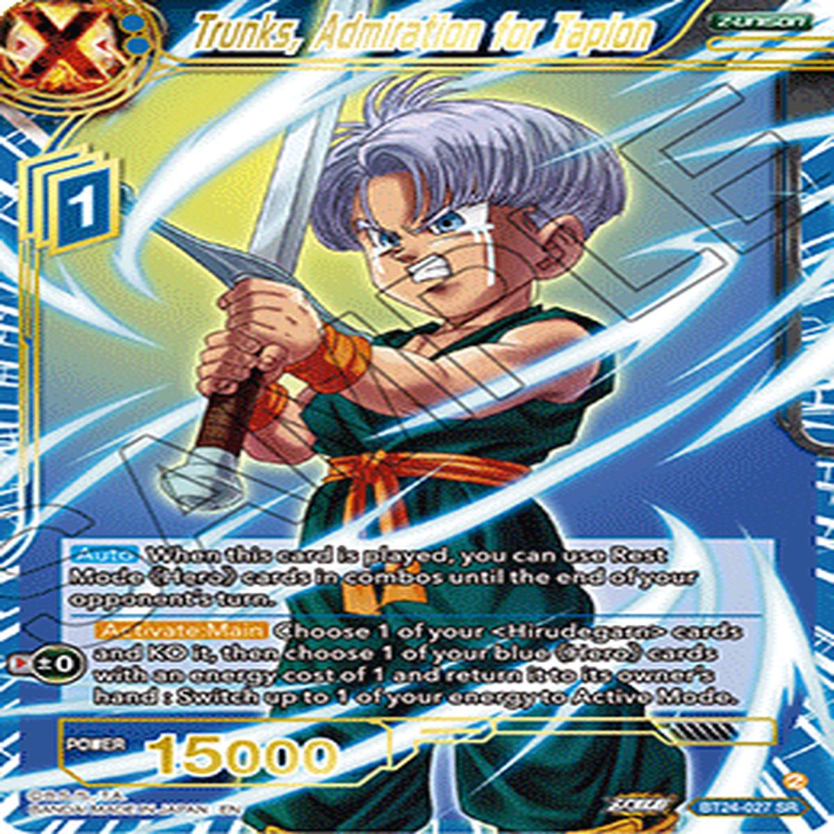 (027) Trunks, Admiration for Tapion - Beyond Generations