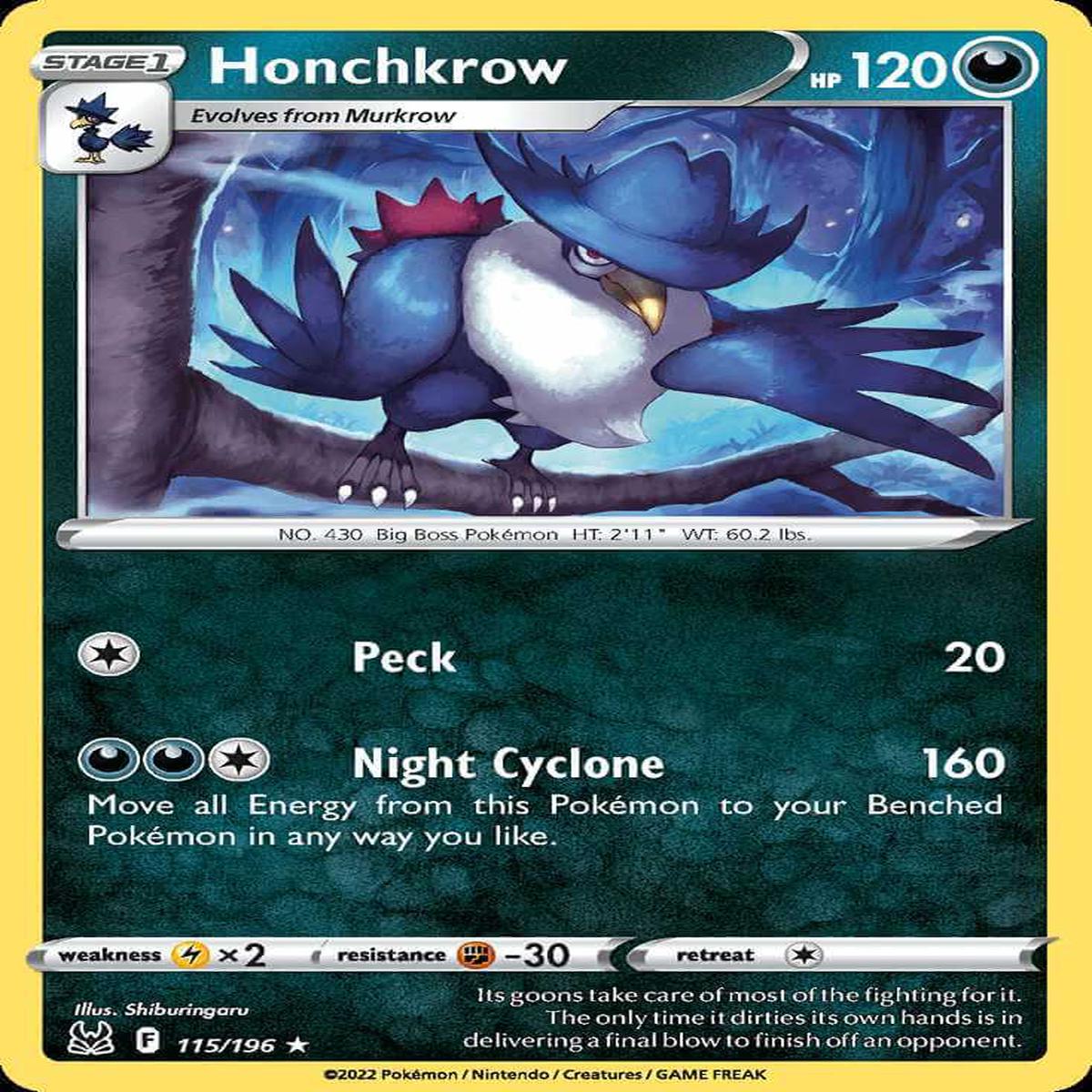 (115/196) Honchkrow - Lost Origin